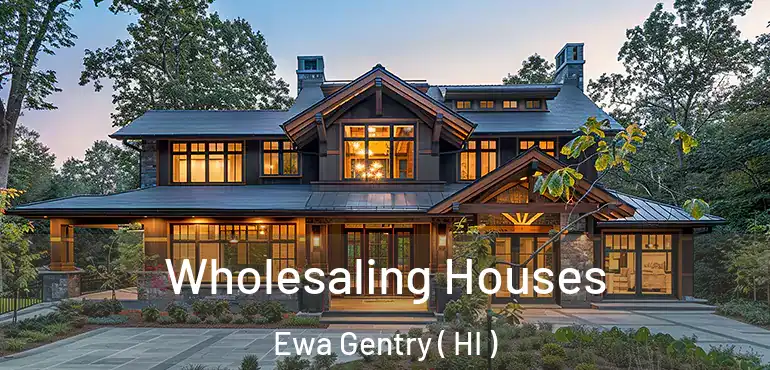  Wholesaling Houses Ewa Gentry ( HI )