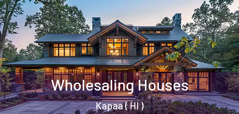  Wholesaling Houses Kapaa ( HI )